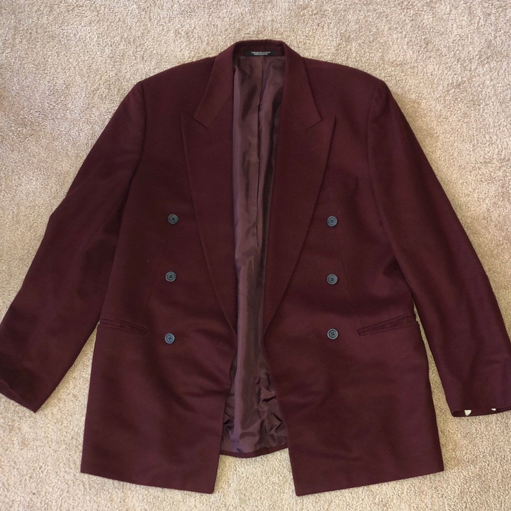 Burgundy blazer